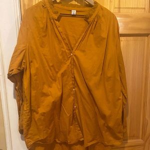 Gold Button Down Blouse